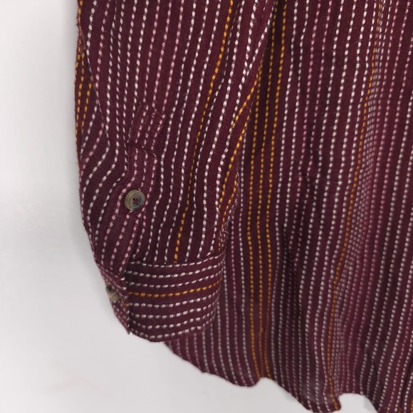 Anthropologie Top M Isadora Button Back Tunic Shirt Popover Textured Wool Blend - Picture 8 of 15